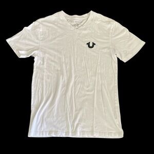 True Religion Men's white T-Shirt with logo